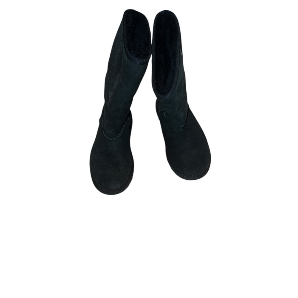 Ugg Black Sheepskin Mid-Calf Boots Size 3